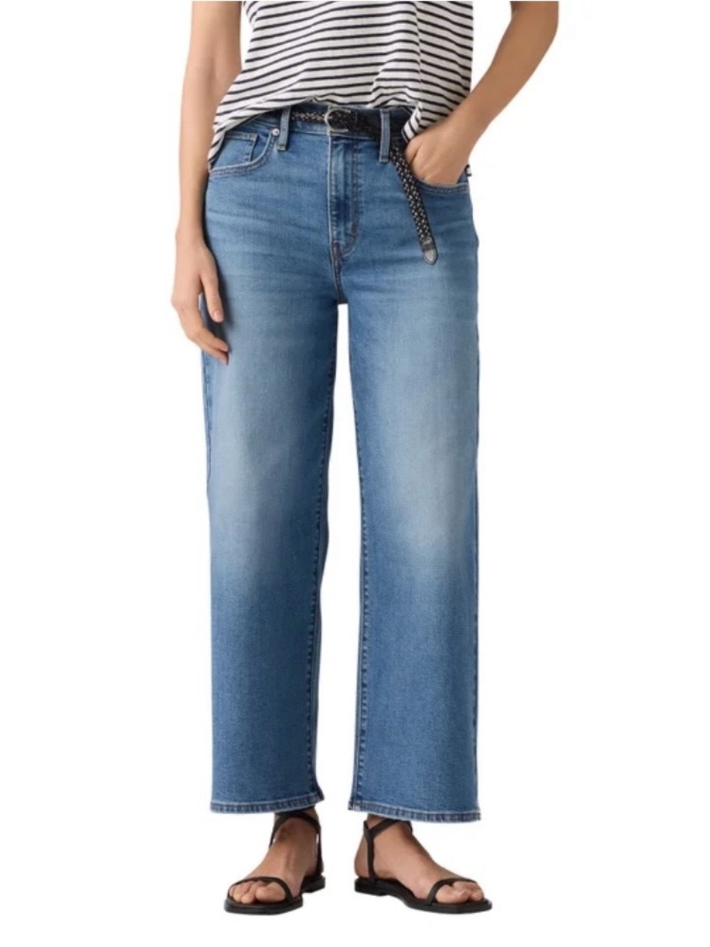 NWT Levi's Women's High-Rise Wide Leg ankle length Jean - size 32 x 27 (14)